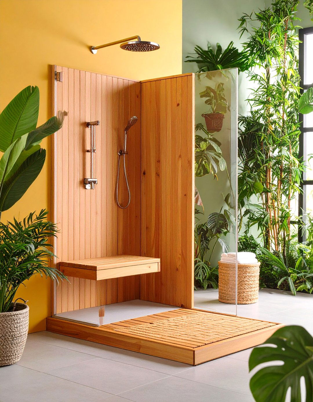 Fold Down Shower Seating - 24 Small Shower Ideas