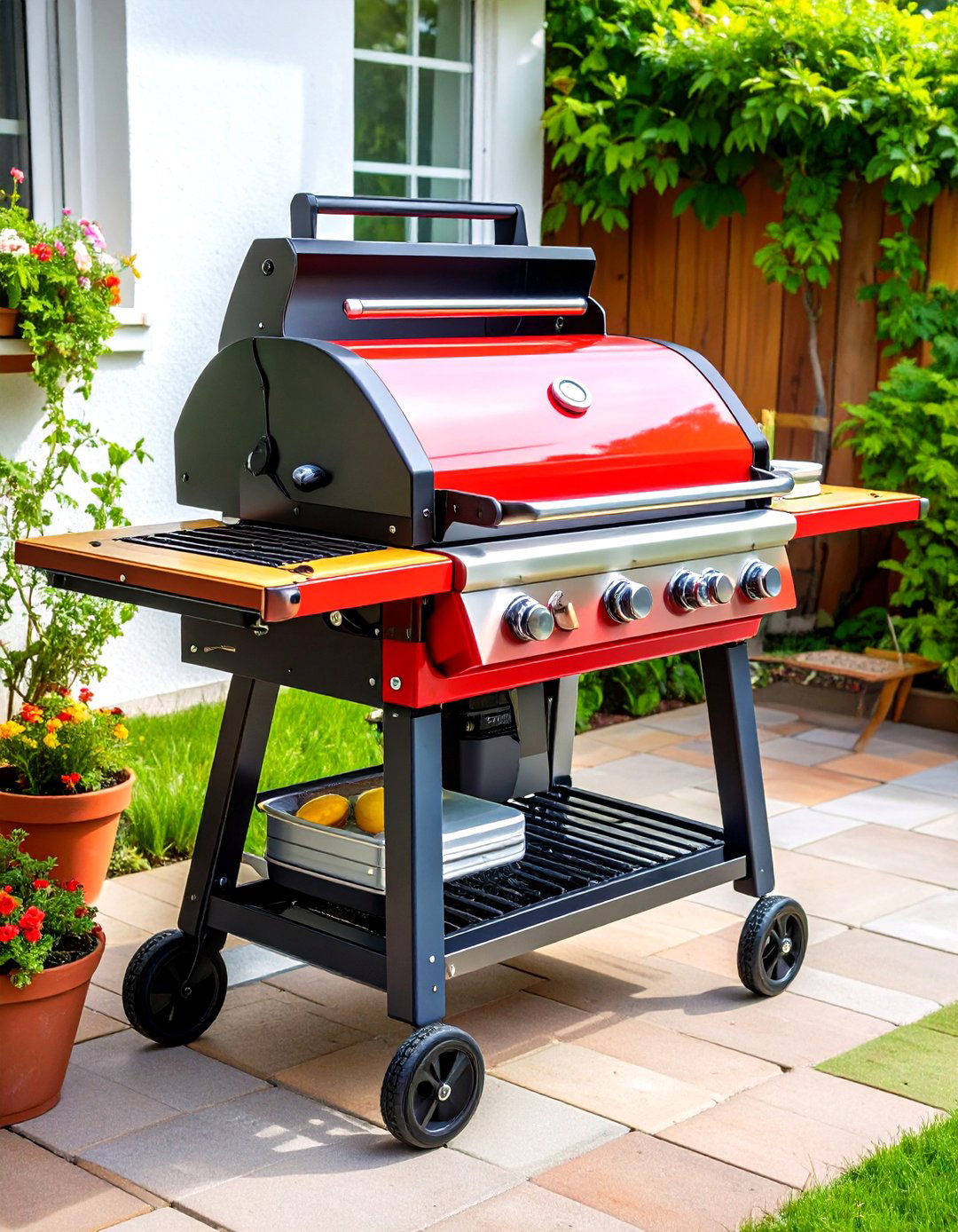 Folding Space Saving Grill Station - 24 Grill Station Ideas