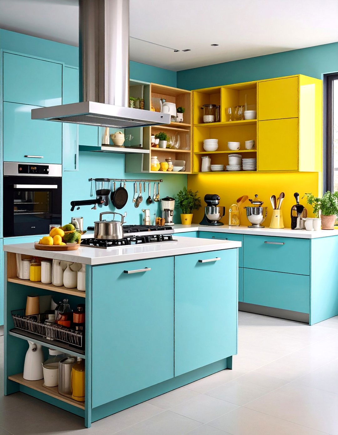 Food Processor And Mixer Storage - 24 Kitchen Island Storage Ideas