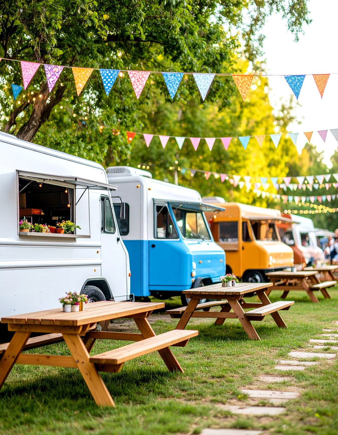 Food Truck Wedding Festival - 24 Backyard Wedding Ideas