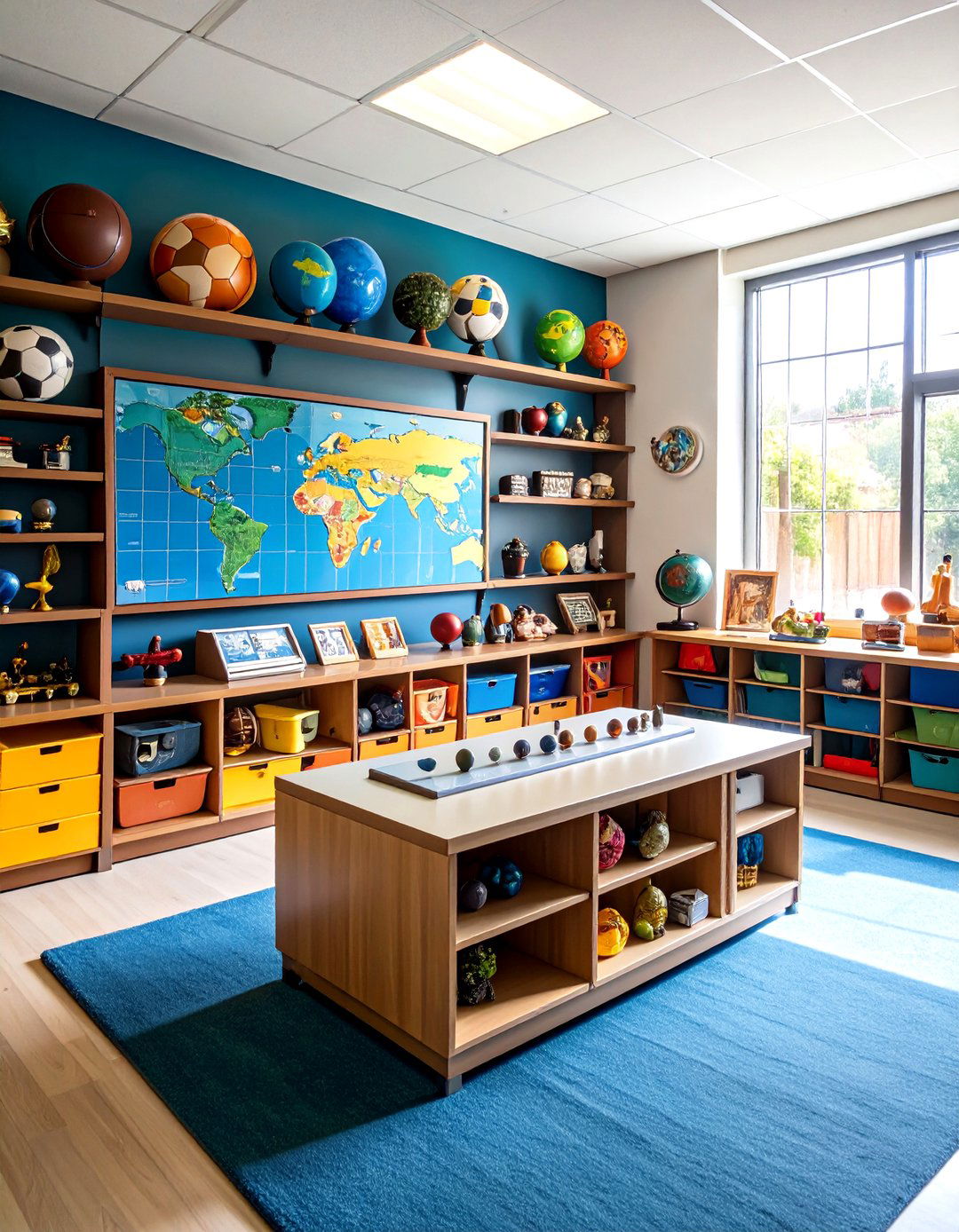 Football History Educational Display - 24 Football Room Decor Ideas