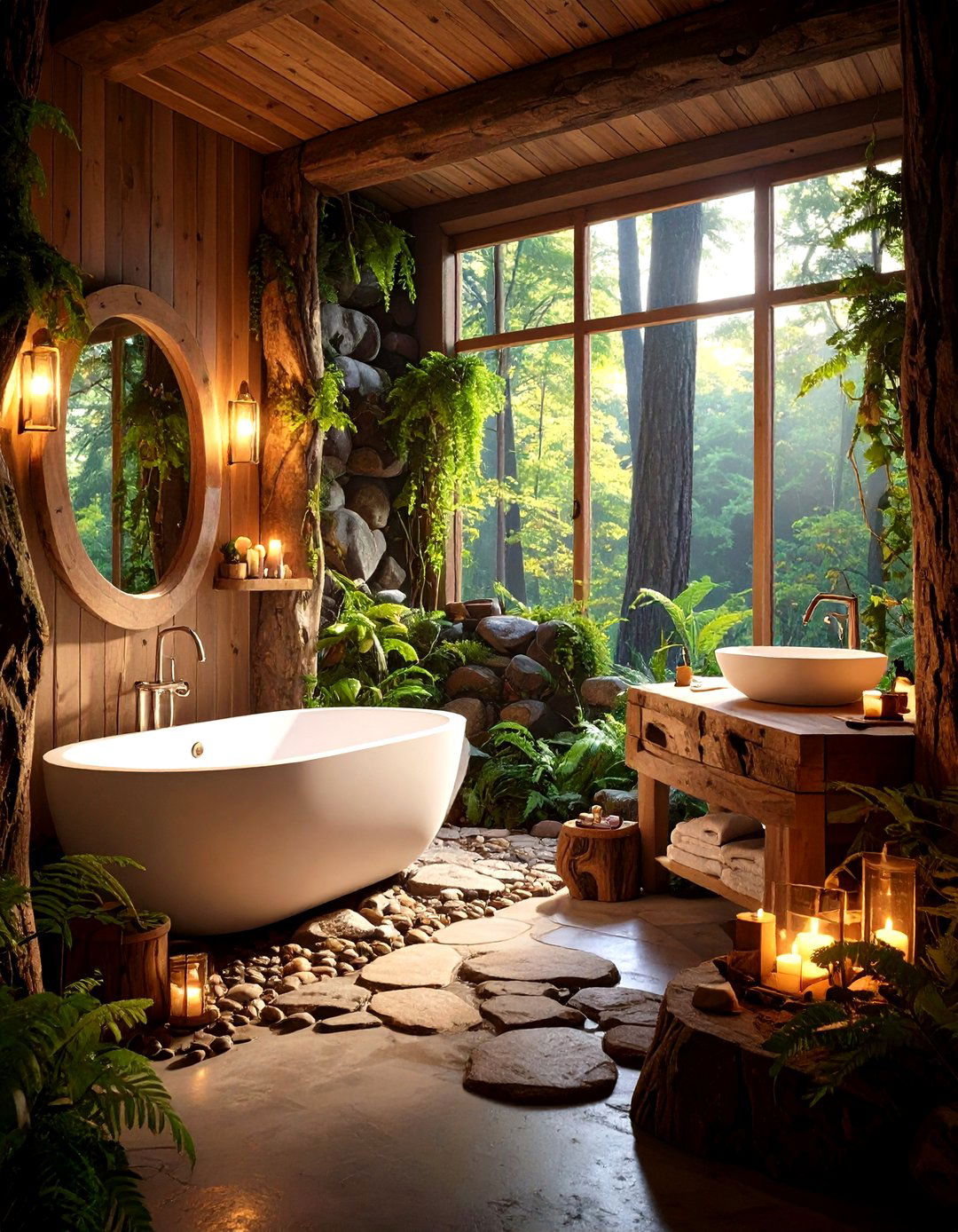 Forbidden Forest Adventure Bathroom - 24 Harry Potter Bathroom Ideas