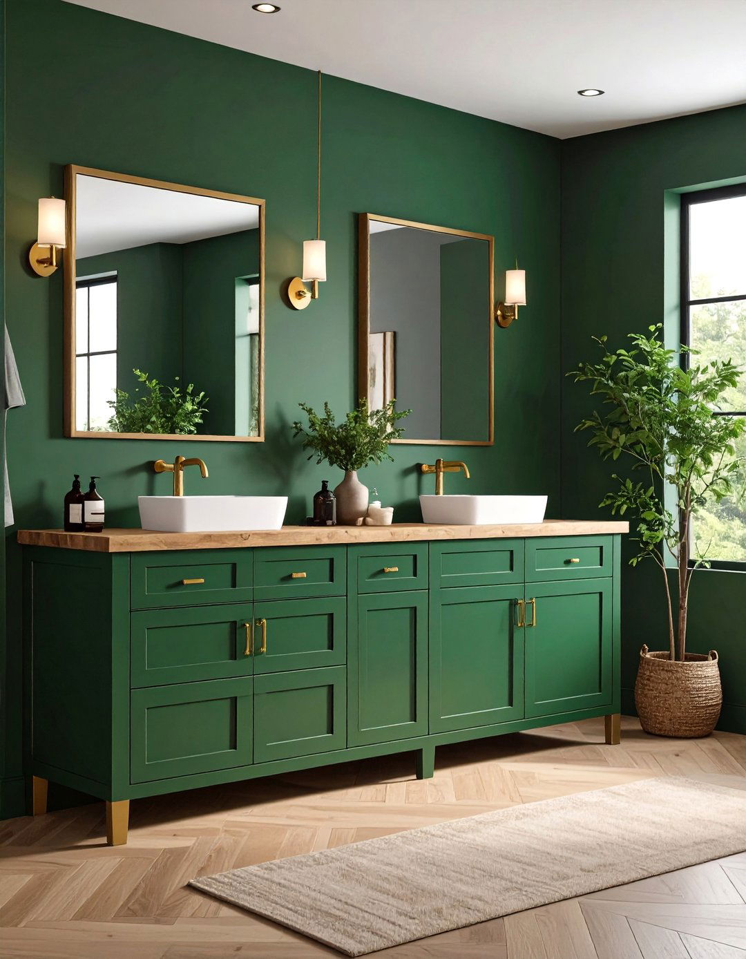 Forest Green Bathroom Cabinets - 24 Bathroom Cabinet Color Ideas
