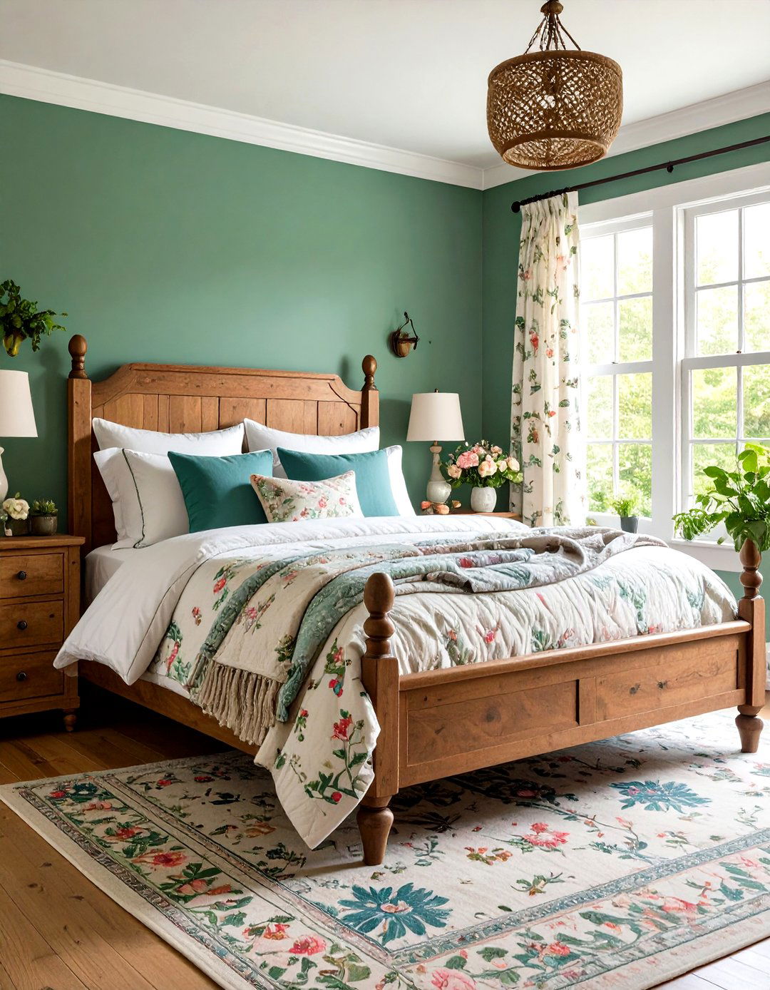 Forest Green Cottage Bedroom - 24 Forest Green Bedroom Ideas
