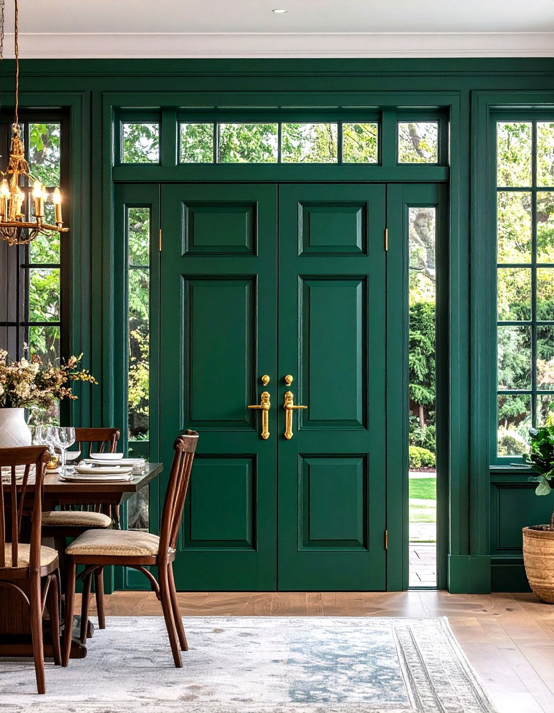 Forest Green Luxury - 24 Interior Door Color Ideas