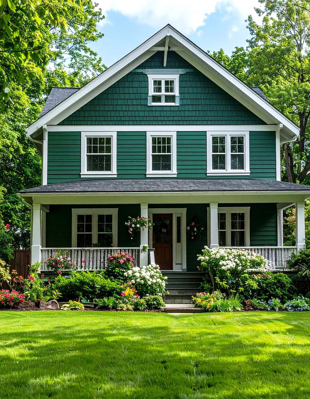 Forest Green Natural Exterior Theme - 24 Exterior House Colors & Inspiration