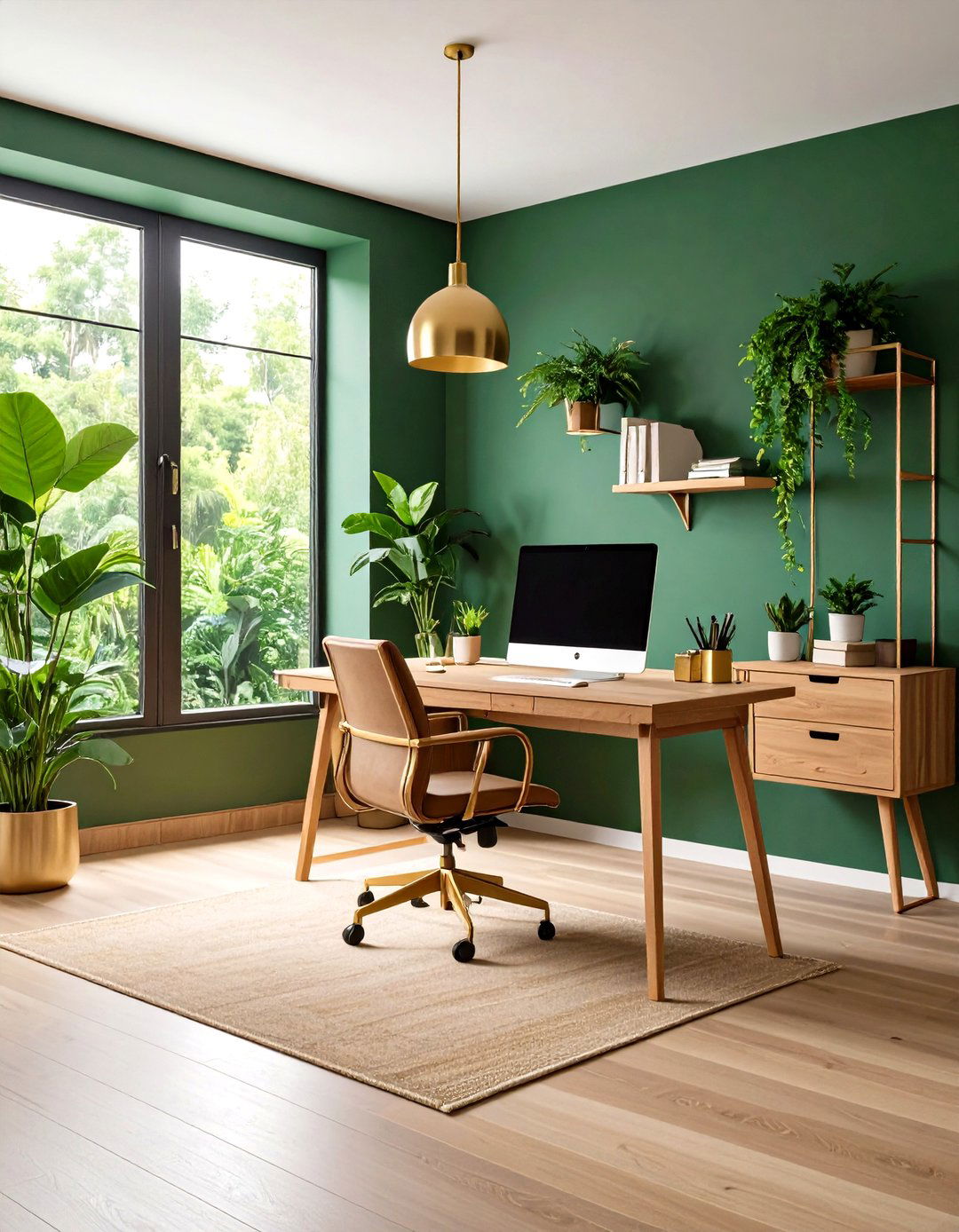 Forest Green Nature Connection - 24 Home Office Paint Colors