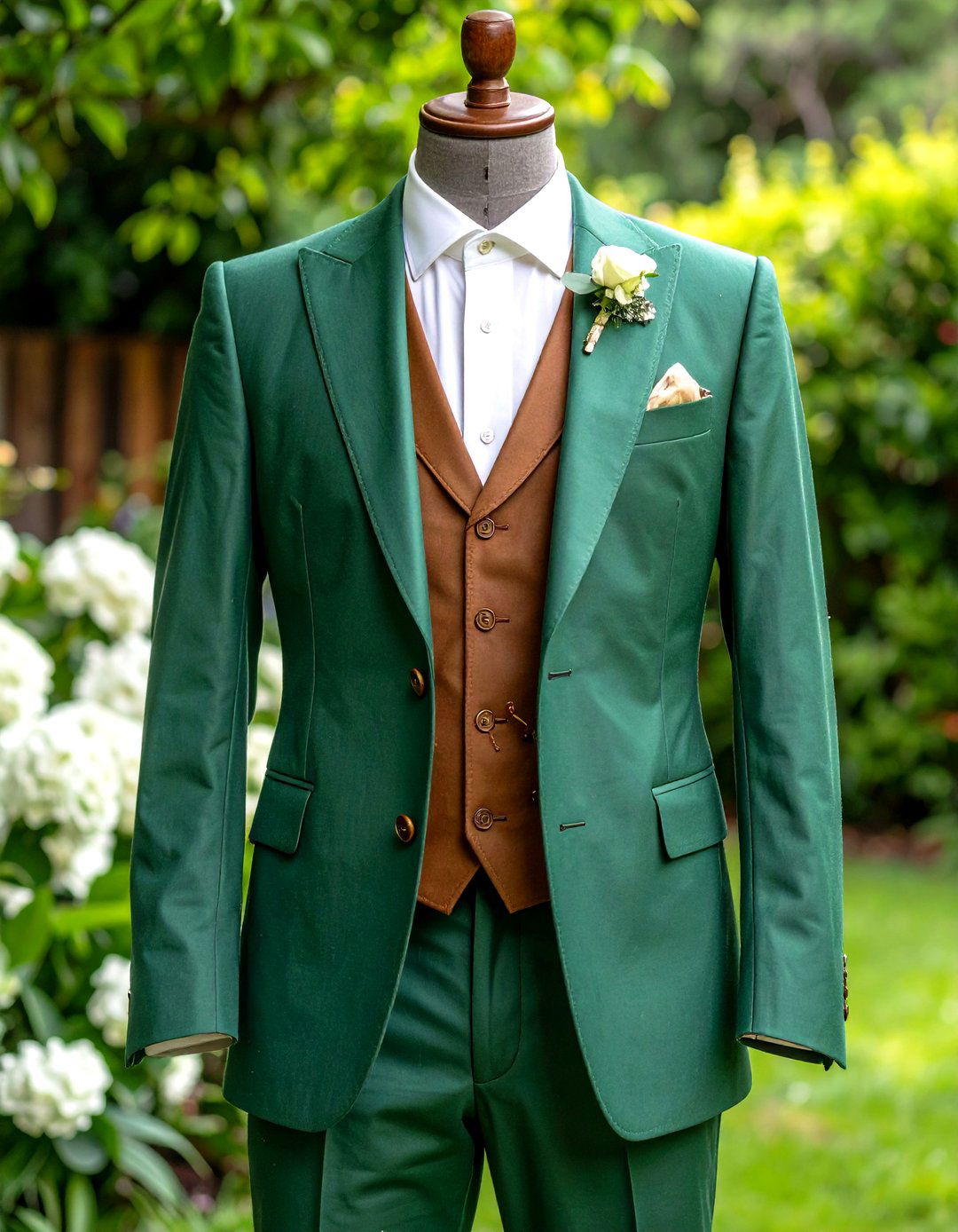 Forest Green Vintage Inspired Suit - 24 Men's Wedding Outfit Ideas