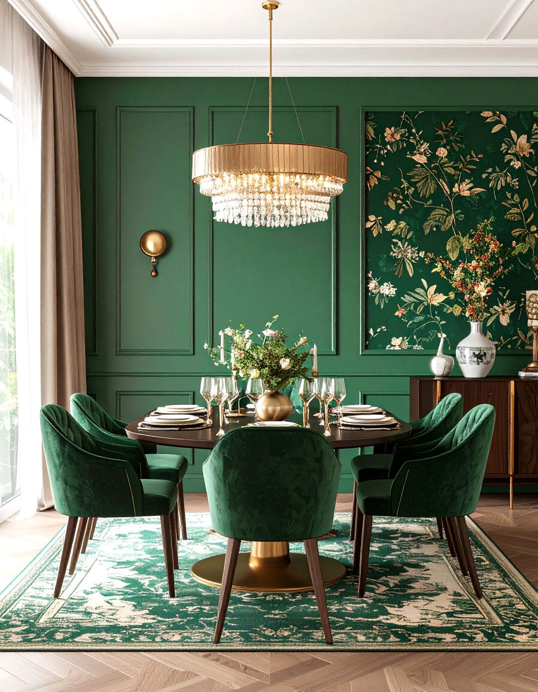Forest Green Wallpaper Accent Wall - 24 Green Accent Wall Ideas