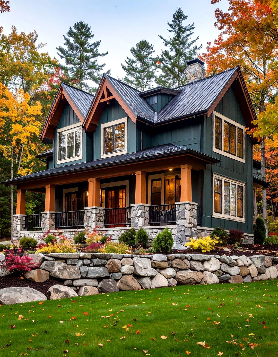 Forest Green Woodland Retreat Style - 24 Board and Batten Siding Colors