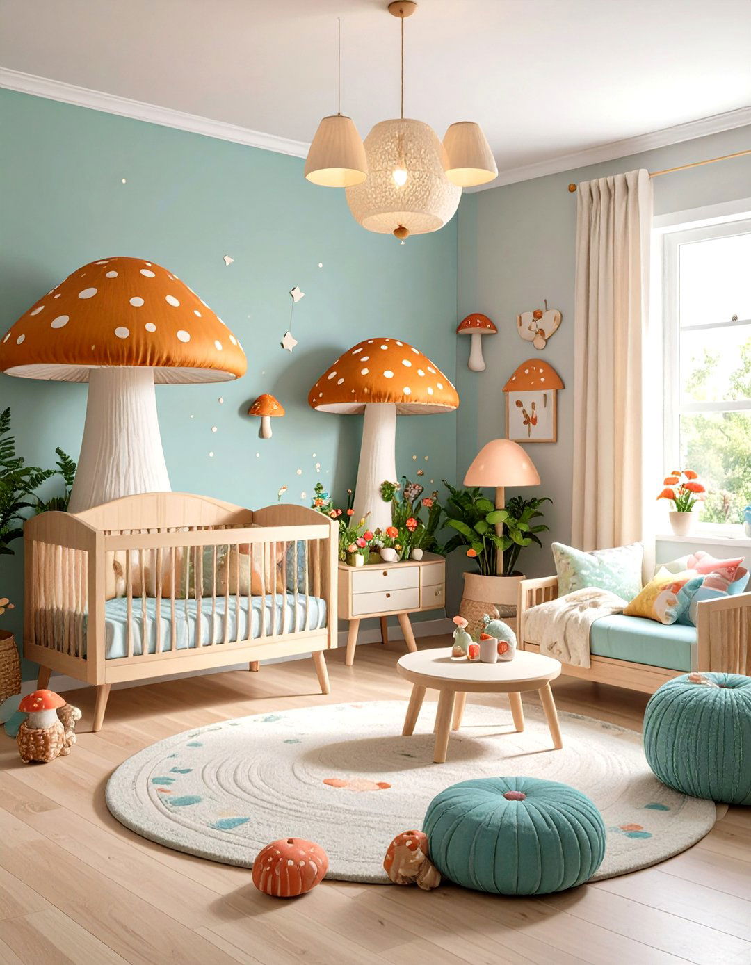 Forest Mushroom Village Nursery - 24 Whimsical Nursery Ideas