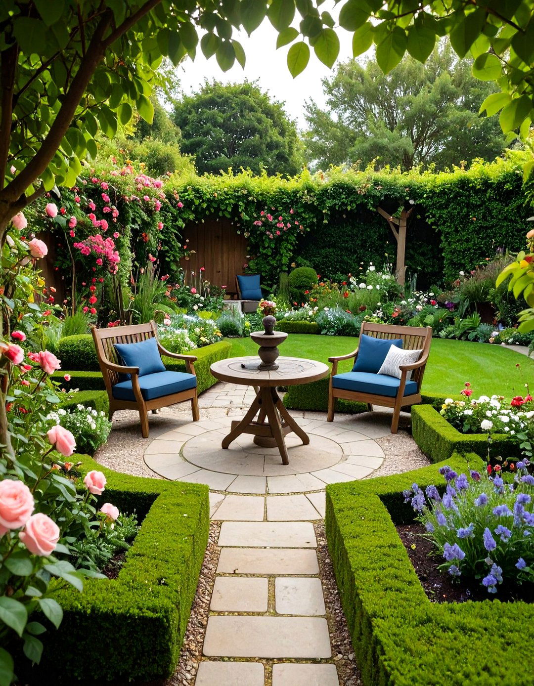 Formal English Courtyard Garden - 24 Courtyard Ideas