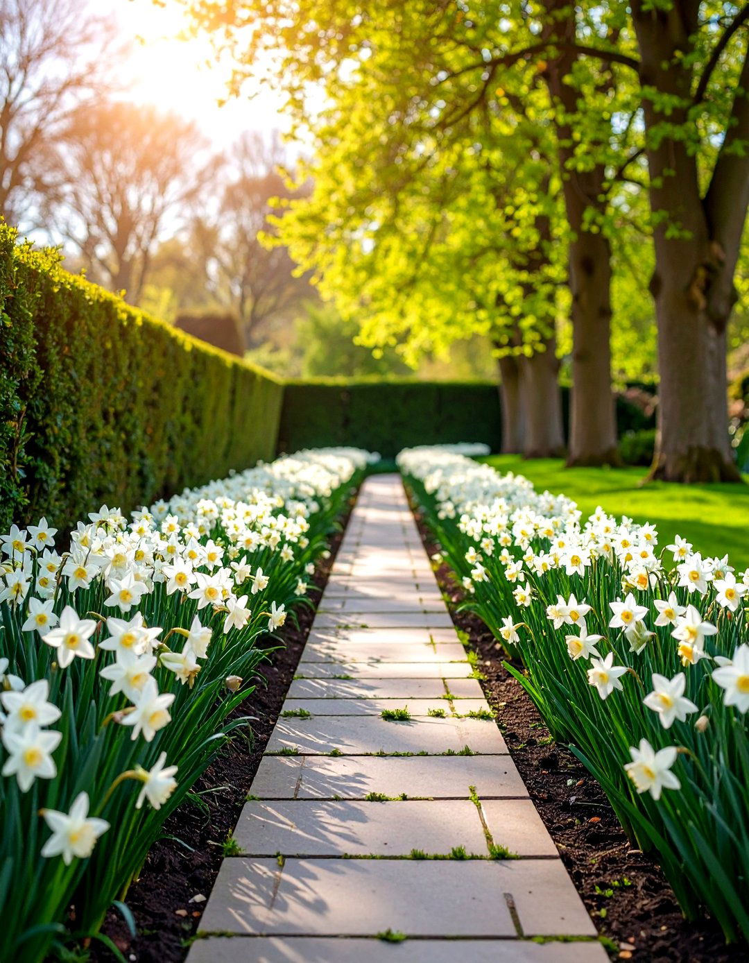 Formal Garden Border Daffodil Design - 24 Daffodil Garden Ideas
