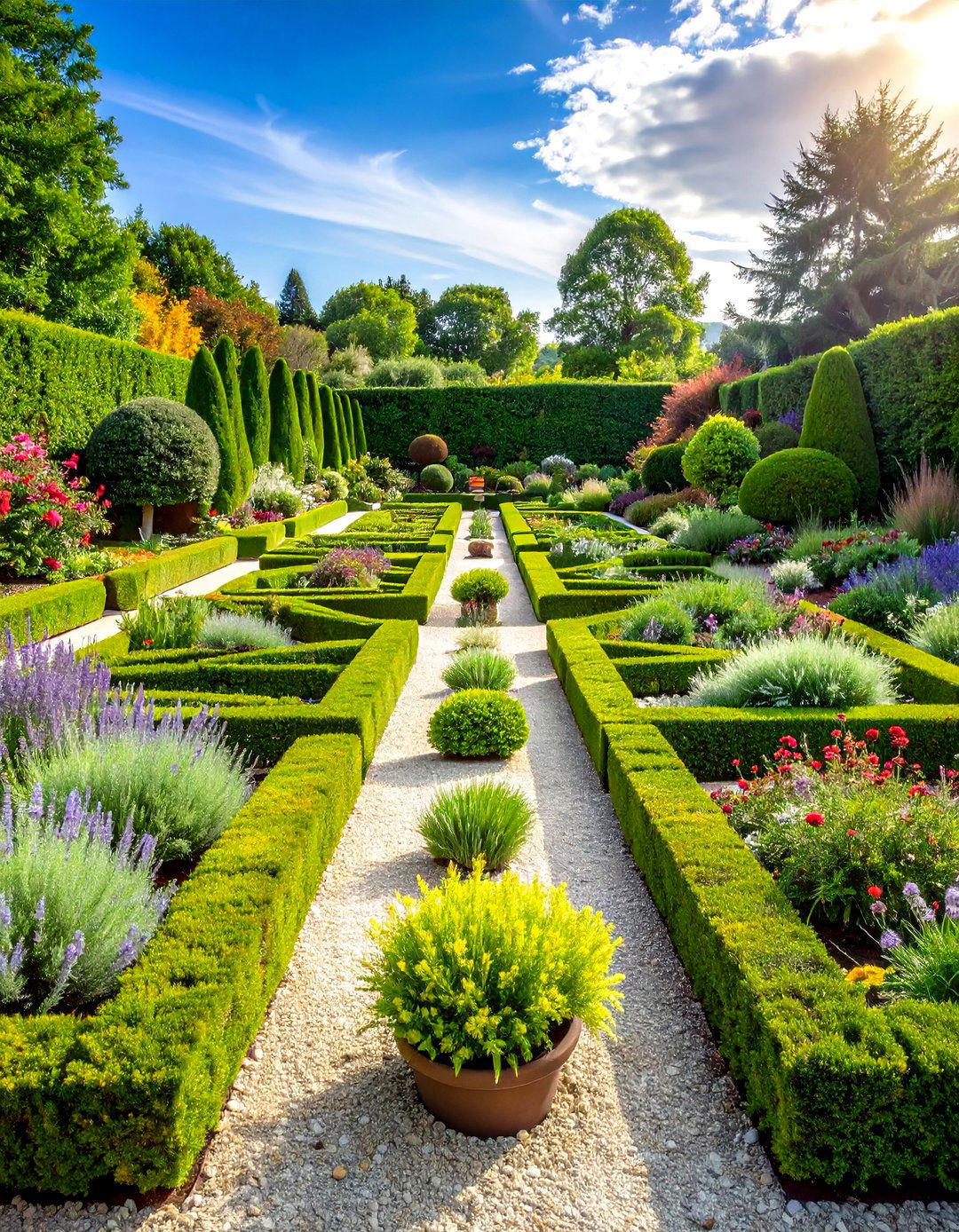 Formal Geometric Herb Garden Parterre - 24 Herb Garden Ideas