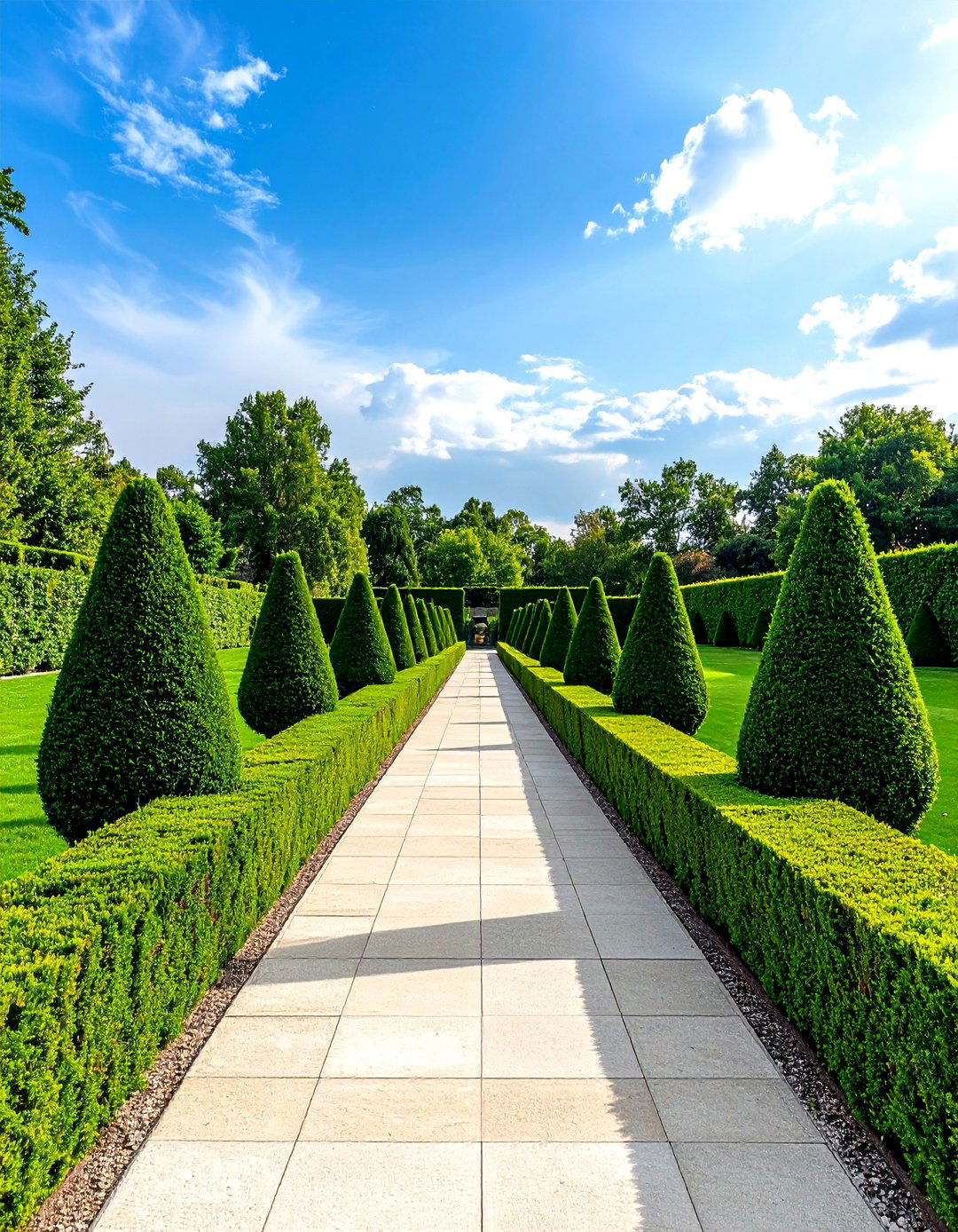 Formal Hedge and Topiary Design - 24 driveway entrance ideas