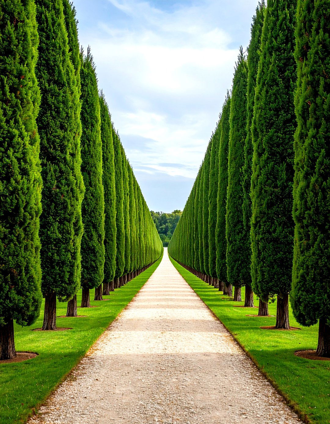 Formal Pine Allee Design - 24 Pine Tree Landscape Ideas