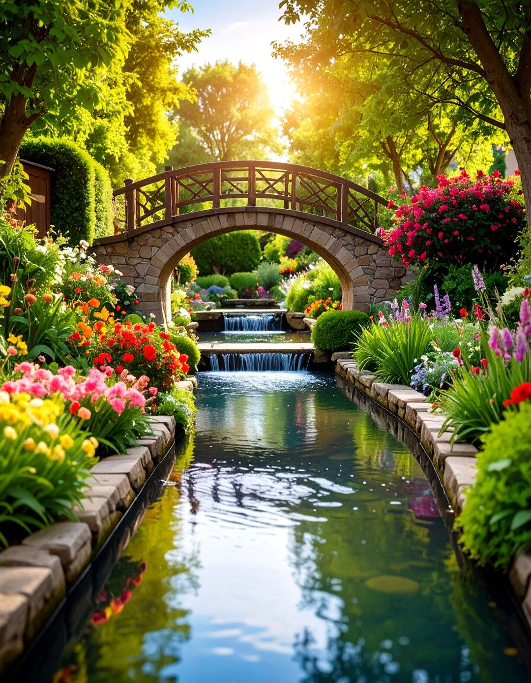 Formal Water Canal Reflection Garden - 24 Italian Garden Design Ideas