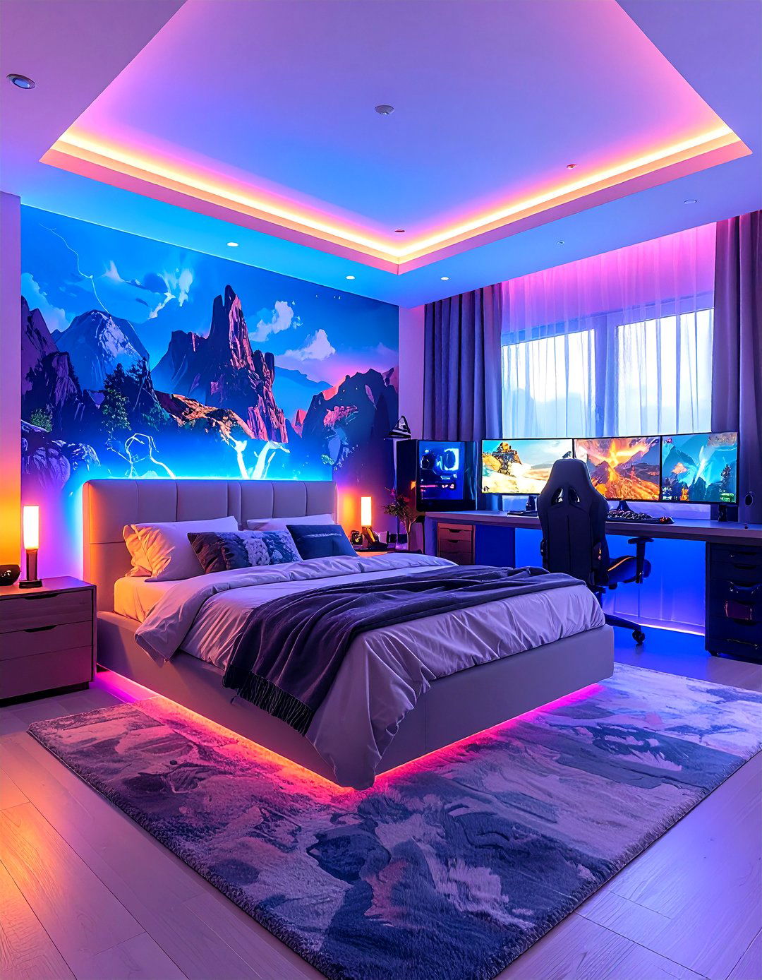 Fortnite Battle Royale Gaming Space - 24 Boys Gaming Bedroom Ideas