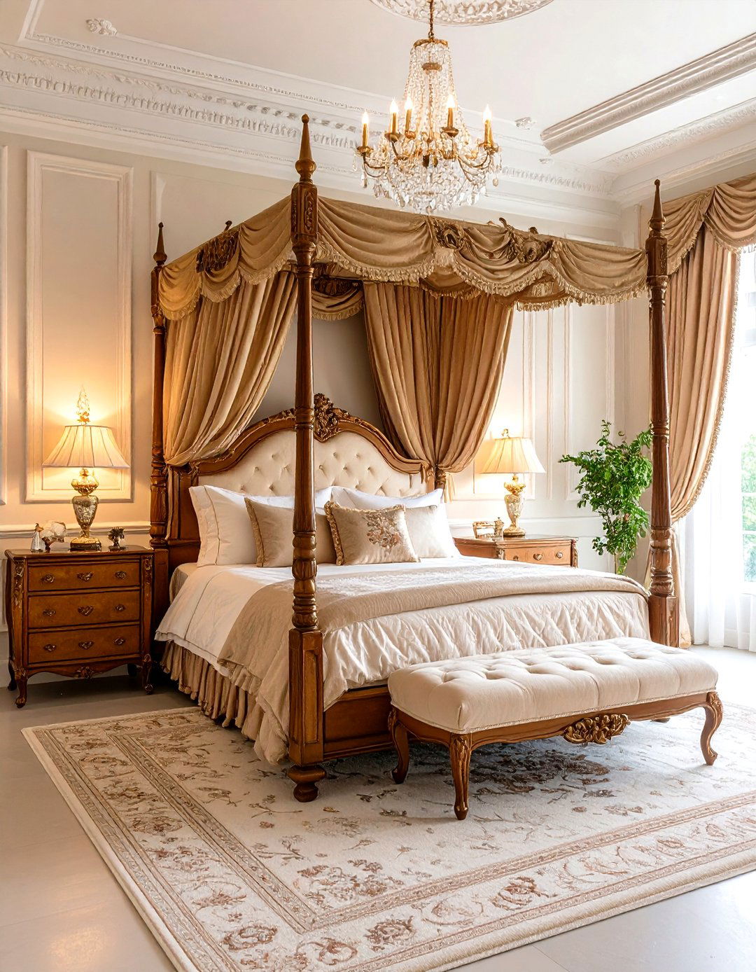 Four Poster Bed Grandeur - 24 Victorian Bedroom Ideas
