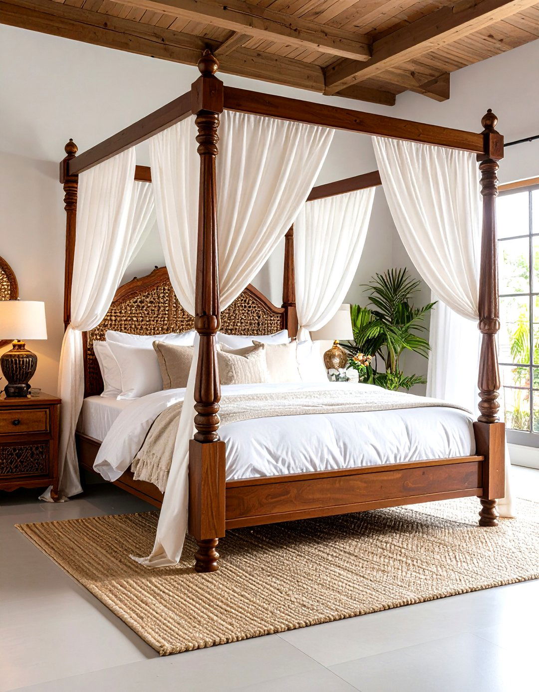 Four Poster Wooden Canopy Bed - 24 Canopy Bed Ideas