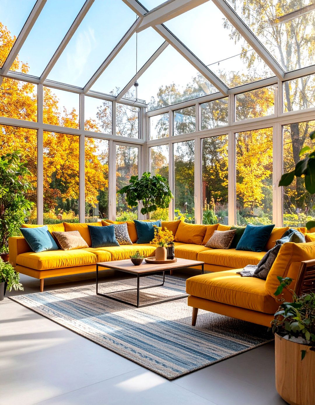 Four Season Greenhouse Living Room - 24 Greenhouse Decor Ideas
