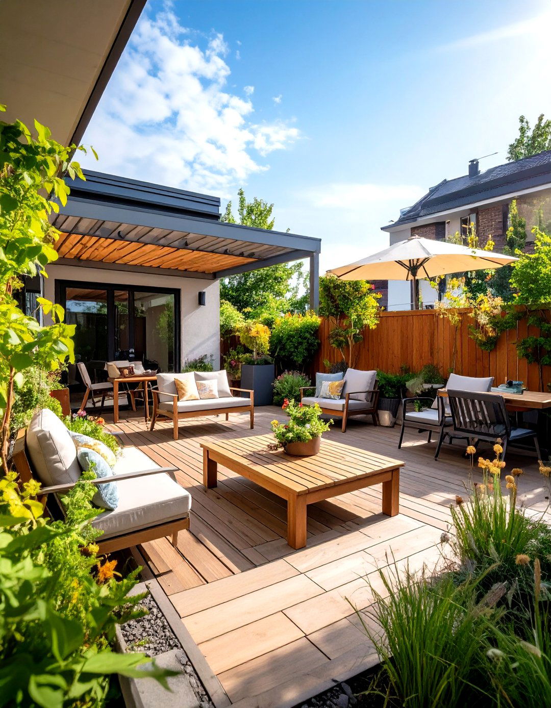 Four Season Townhouse Patio - 24 townhouse patio ideas