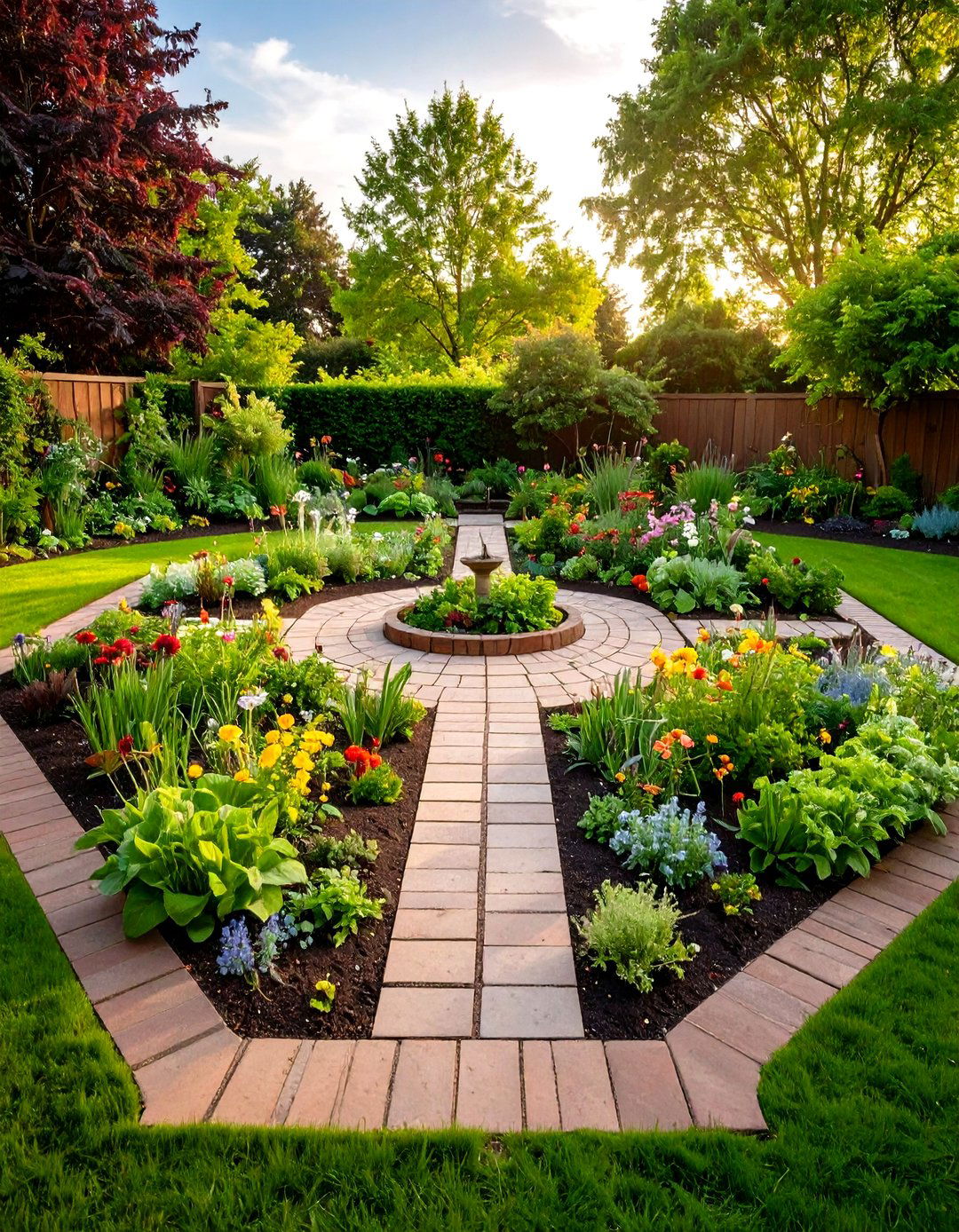 Four Square Kitchen Garden Layout - 24 Garden Layout Ideas