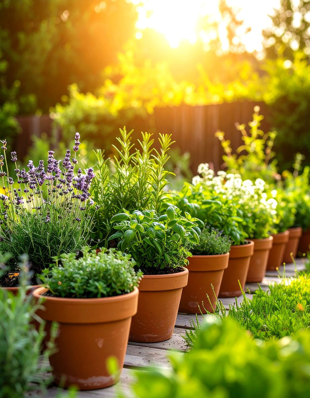 Fragrant Herb Container Gardens - 24 Potted Plant Arrangement Ideas