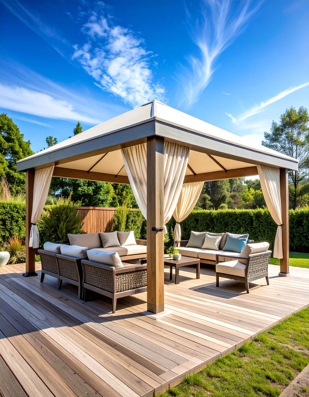 Freestanding Shade Pavilions - 24 Deck Awning Ideas