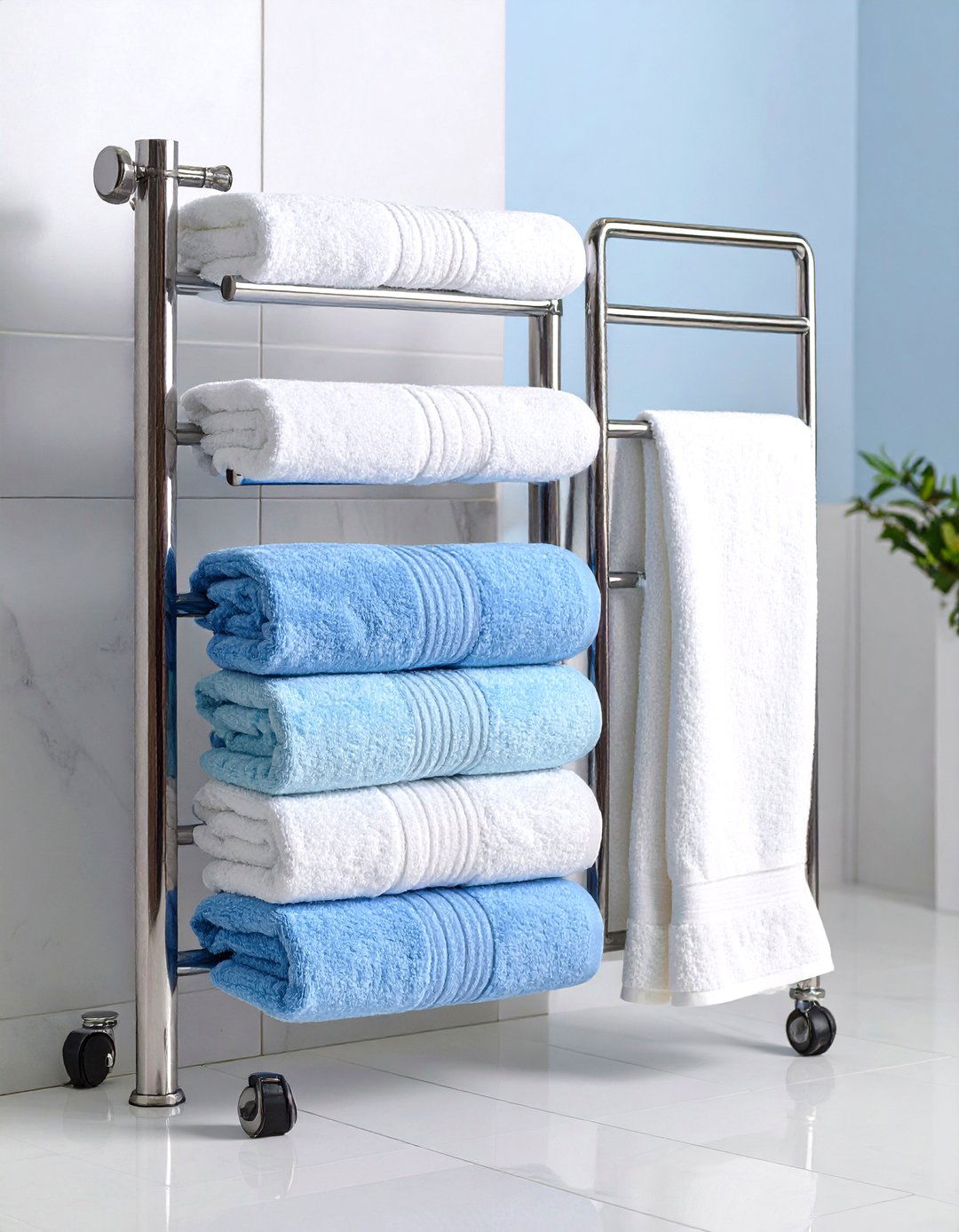 Freestanding Towel Warmer - 24 Towel Display Ideas