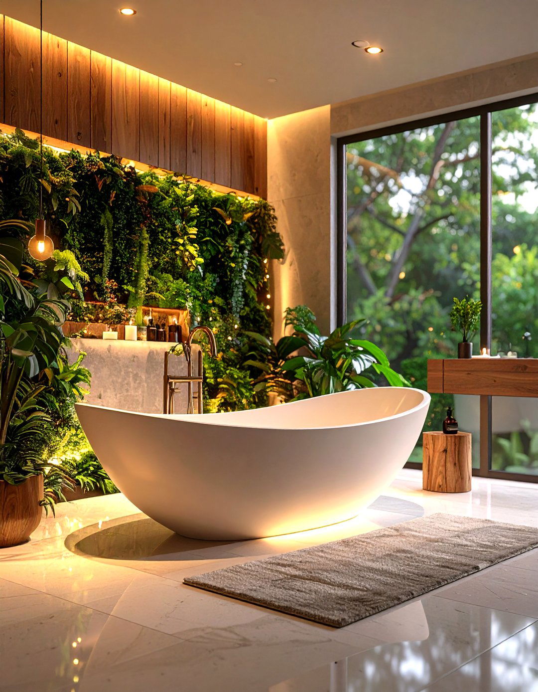 Freestanding Tub Centerpiece - 24 Elegant Bathroom Decor Ideas
