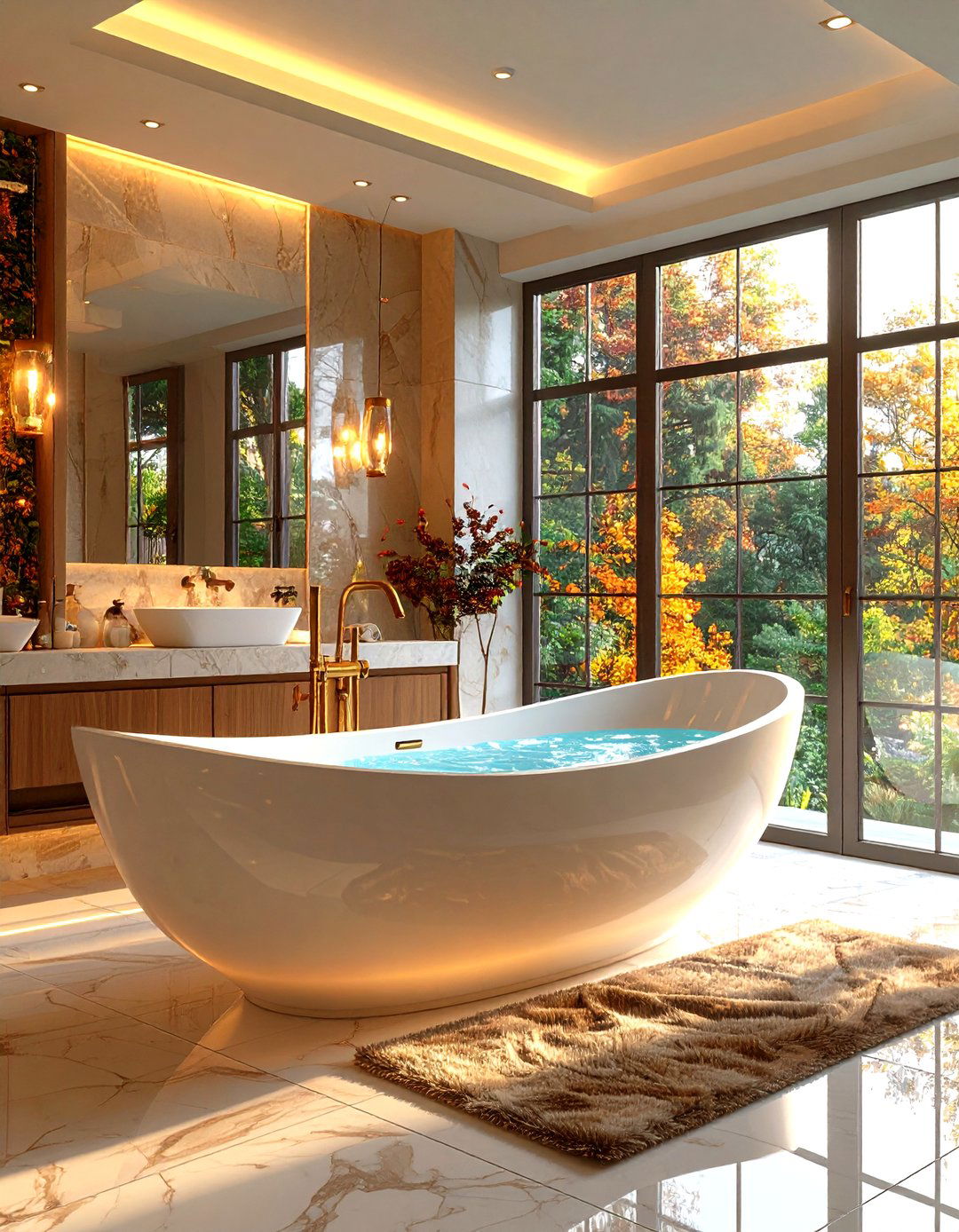 Freestanding Tub Focal Point - 24 luxury bathroom ideas