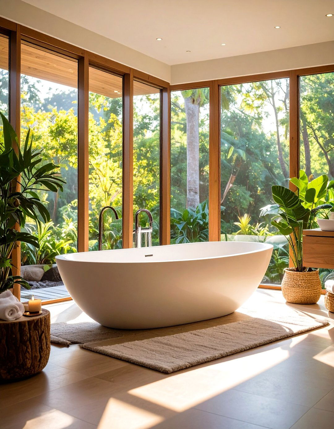 Freestanding Tub Guest Soaking - 24 Guest Bathroom Ideas