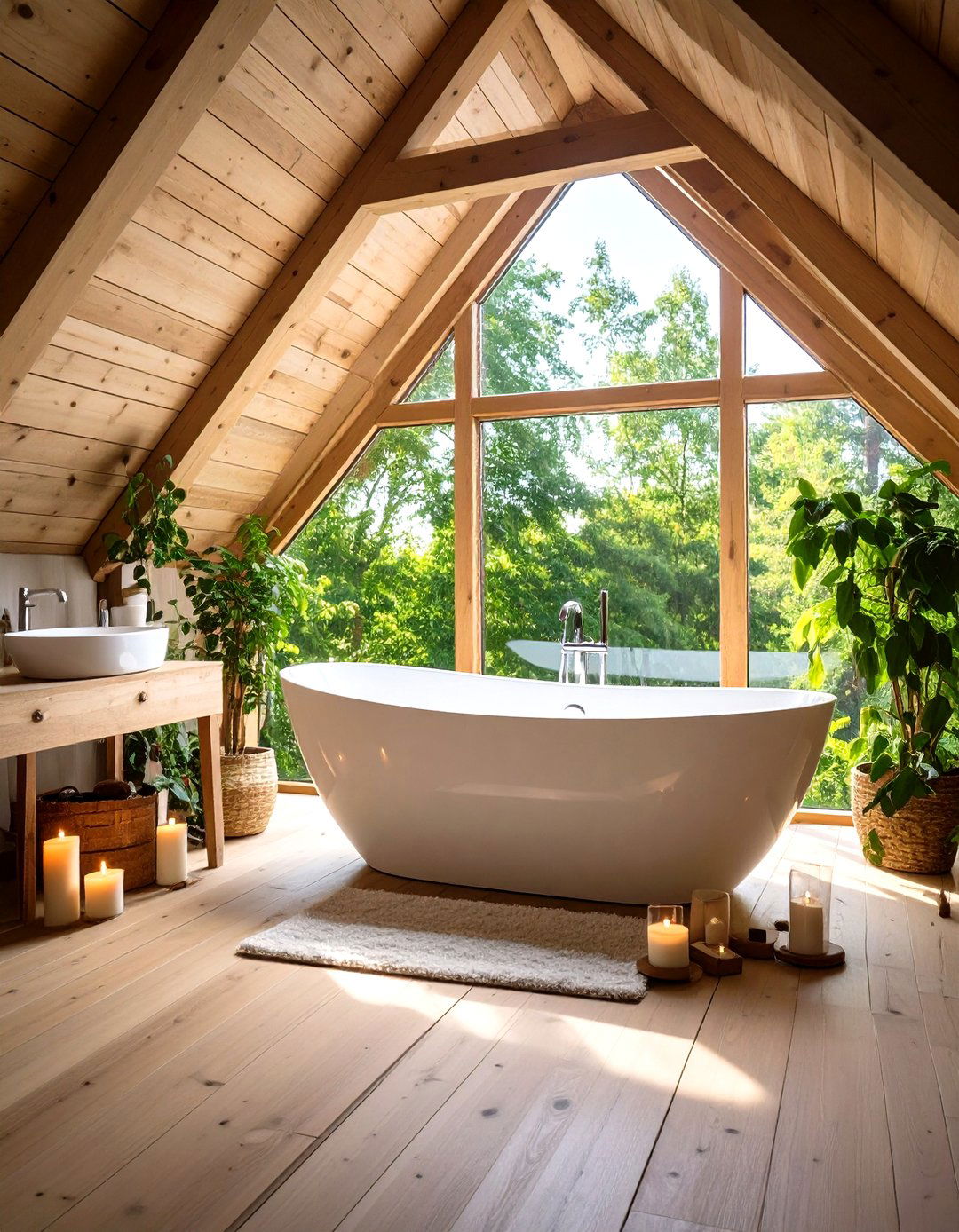 Freestanding Tub Placement - 24 Attic Bathroom Ideas