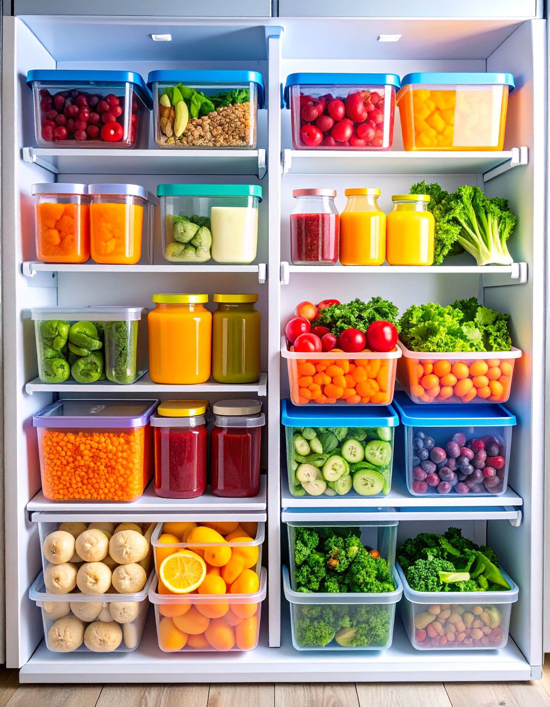 Freezer Compartment System - 24 Fridge Organization Ideas