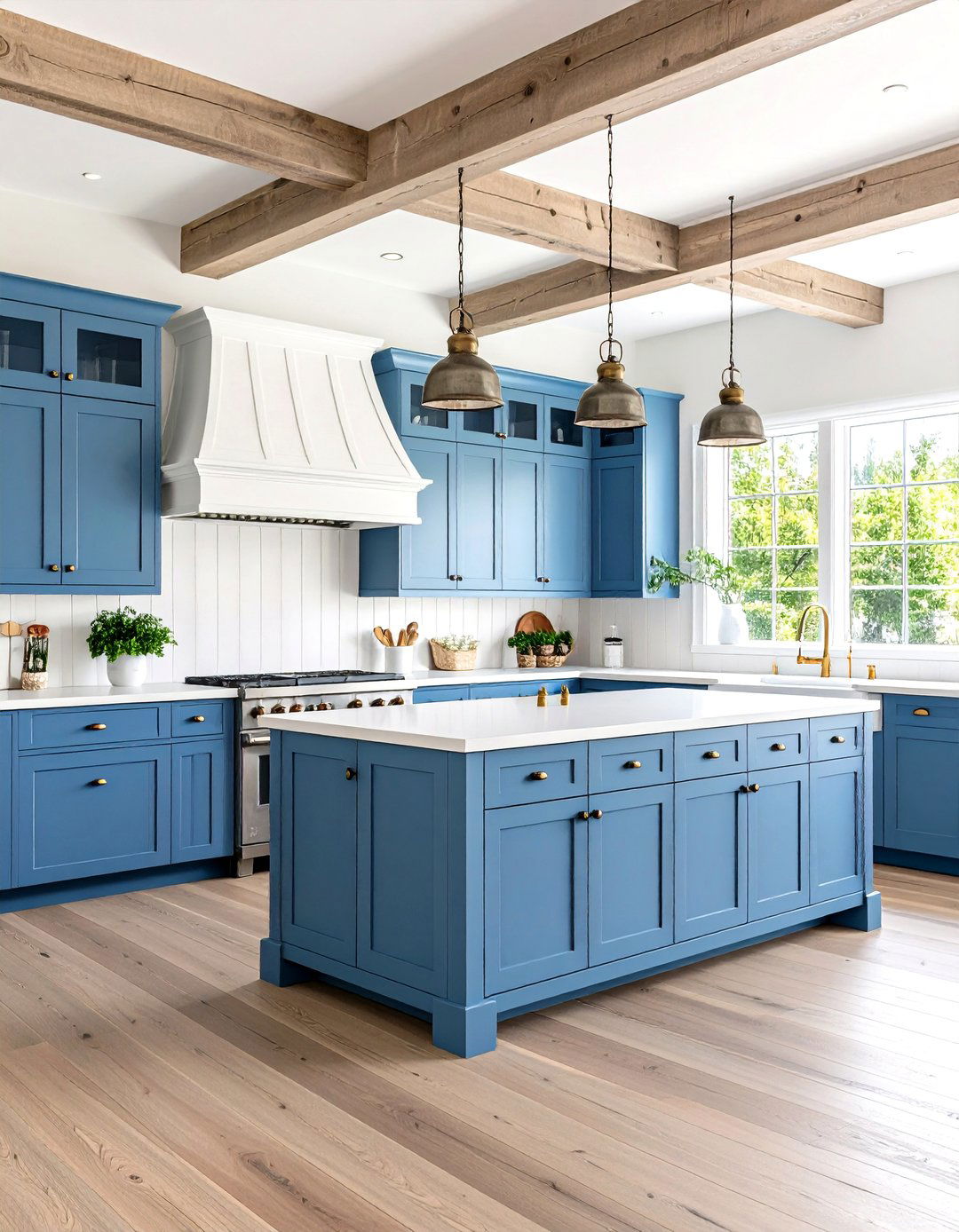 French Blue Farmhouse Kitchen - 24 Blue French Country Kitchen Ideas