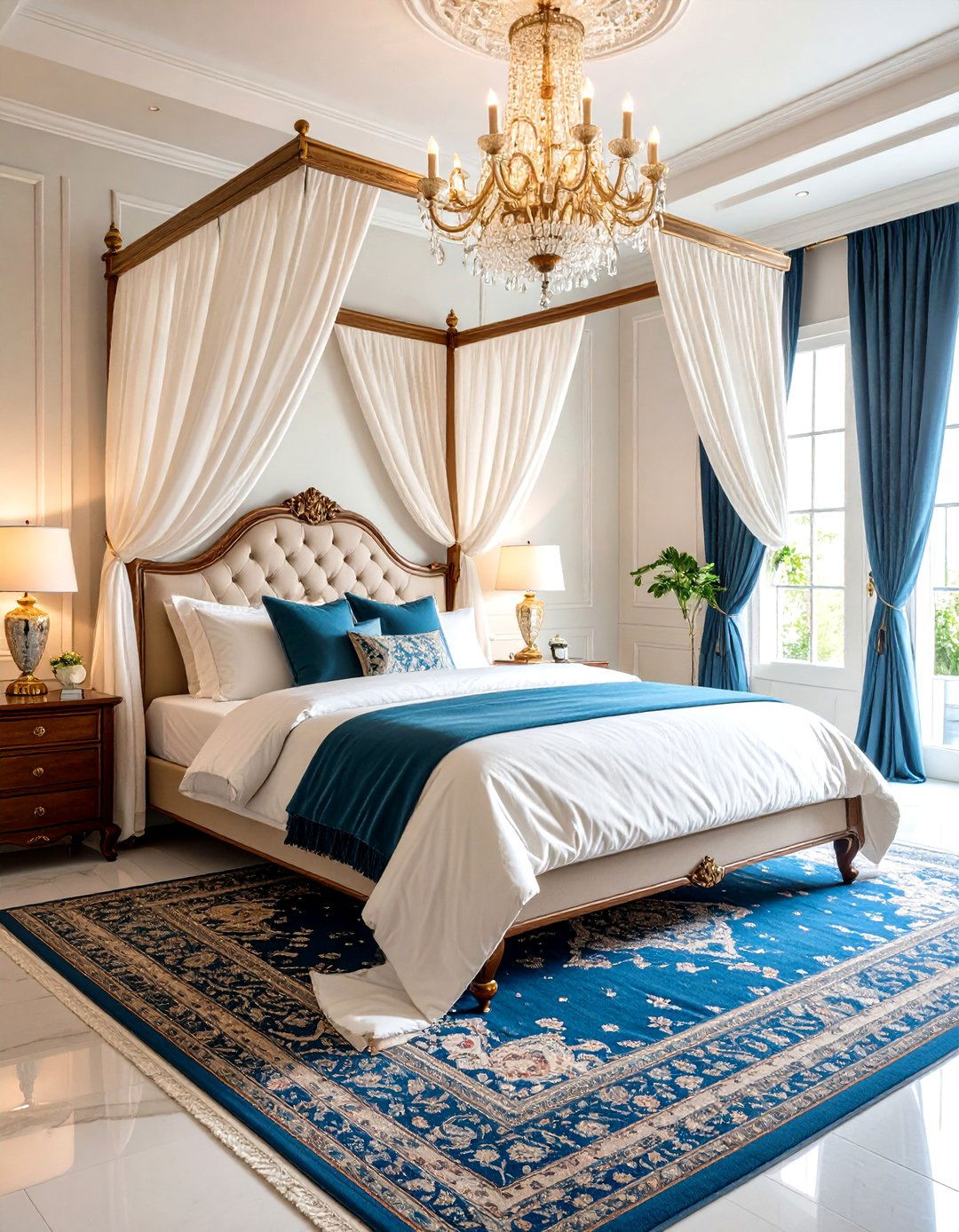 French Canopy Bed Elegance Bedroom - 24 Blair Waldorf Bedroom