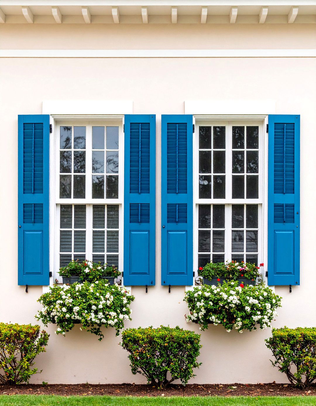 French Casement Windows with Colonial Grids - 24 spanish style windows