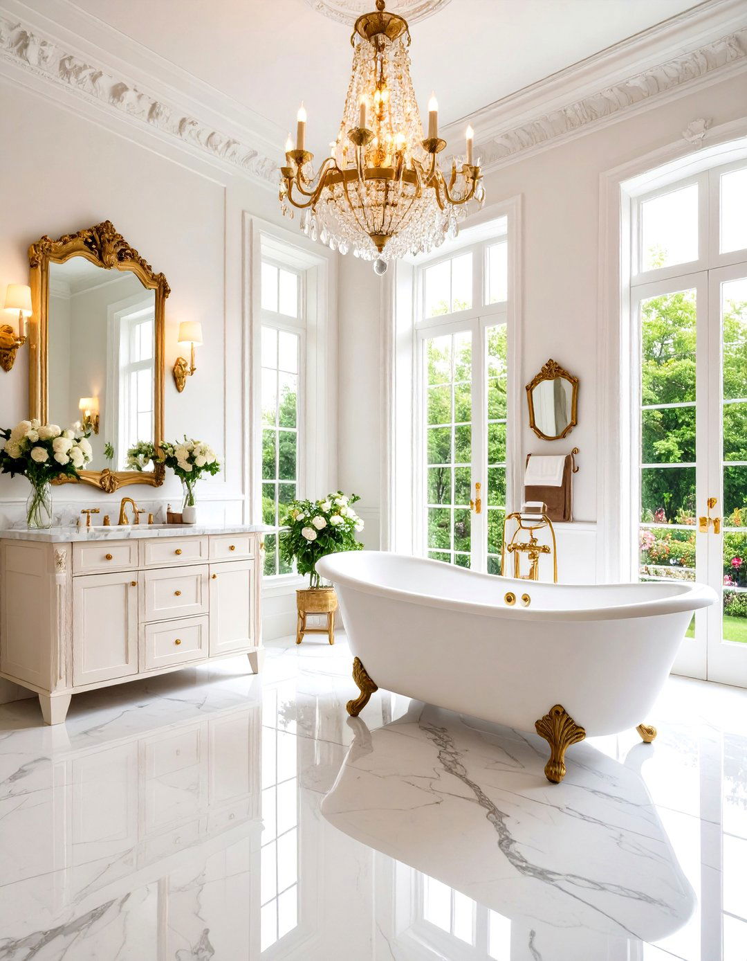 French Chateau Bathroom Luxury - 24 French Interior Design Ideas