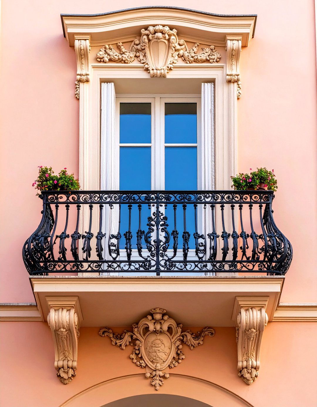 French Chateau Ornamental Balcony - 24 French Balcony Ideas