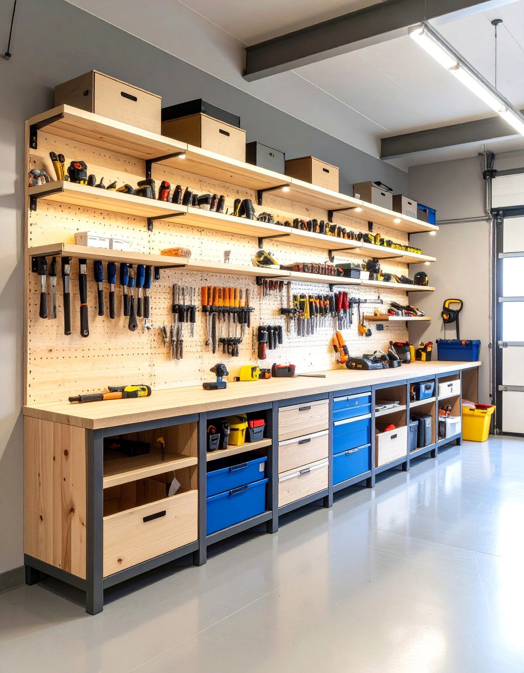 French Cleat Systems - 24 Garage Wall Ideas