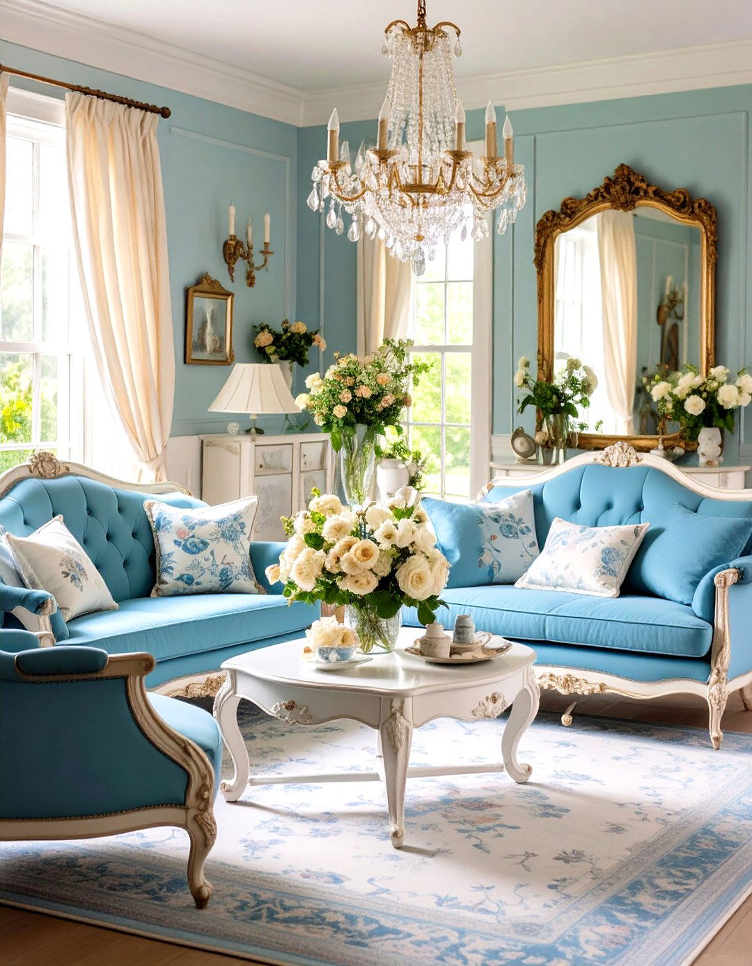 French Cottage Living Room Elegance - 24 Cottage Living Room Ideas