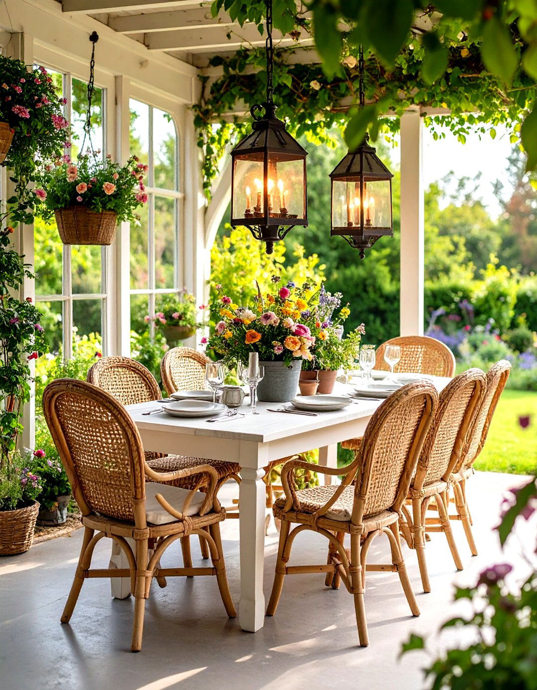 French Country Conservatory Dining Room - 24 Greenhouse Dining Room Ideas