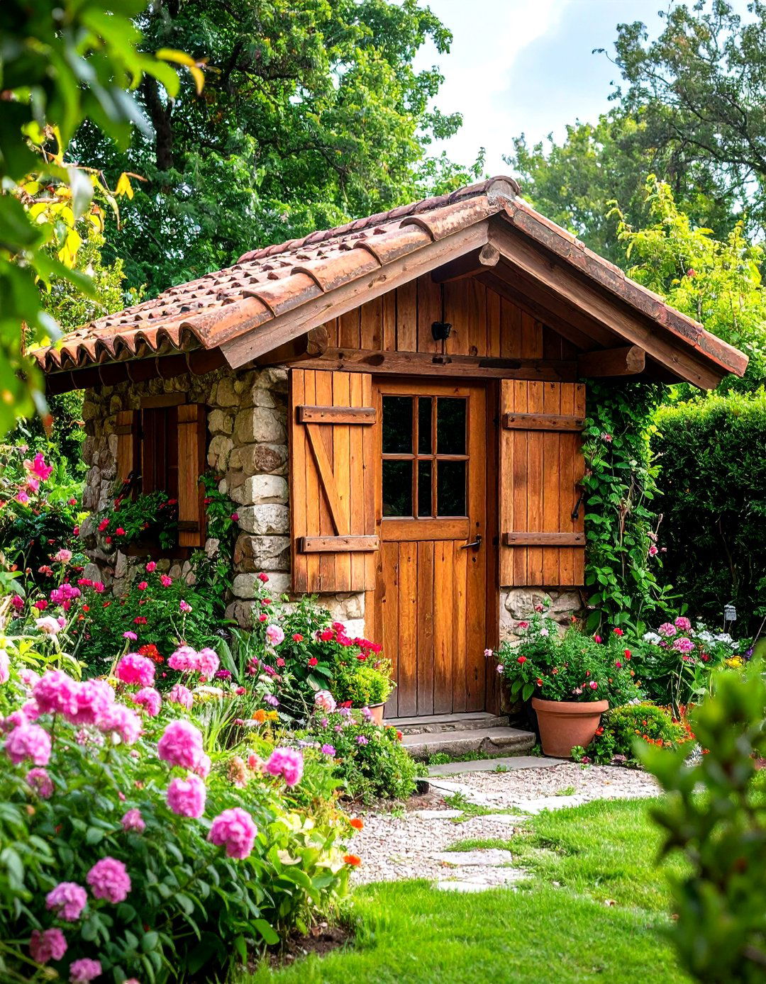 French Country Cottage Design with Provincial Charm - 24 Outhouse Design Ideas