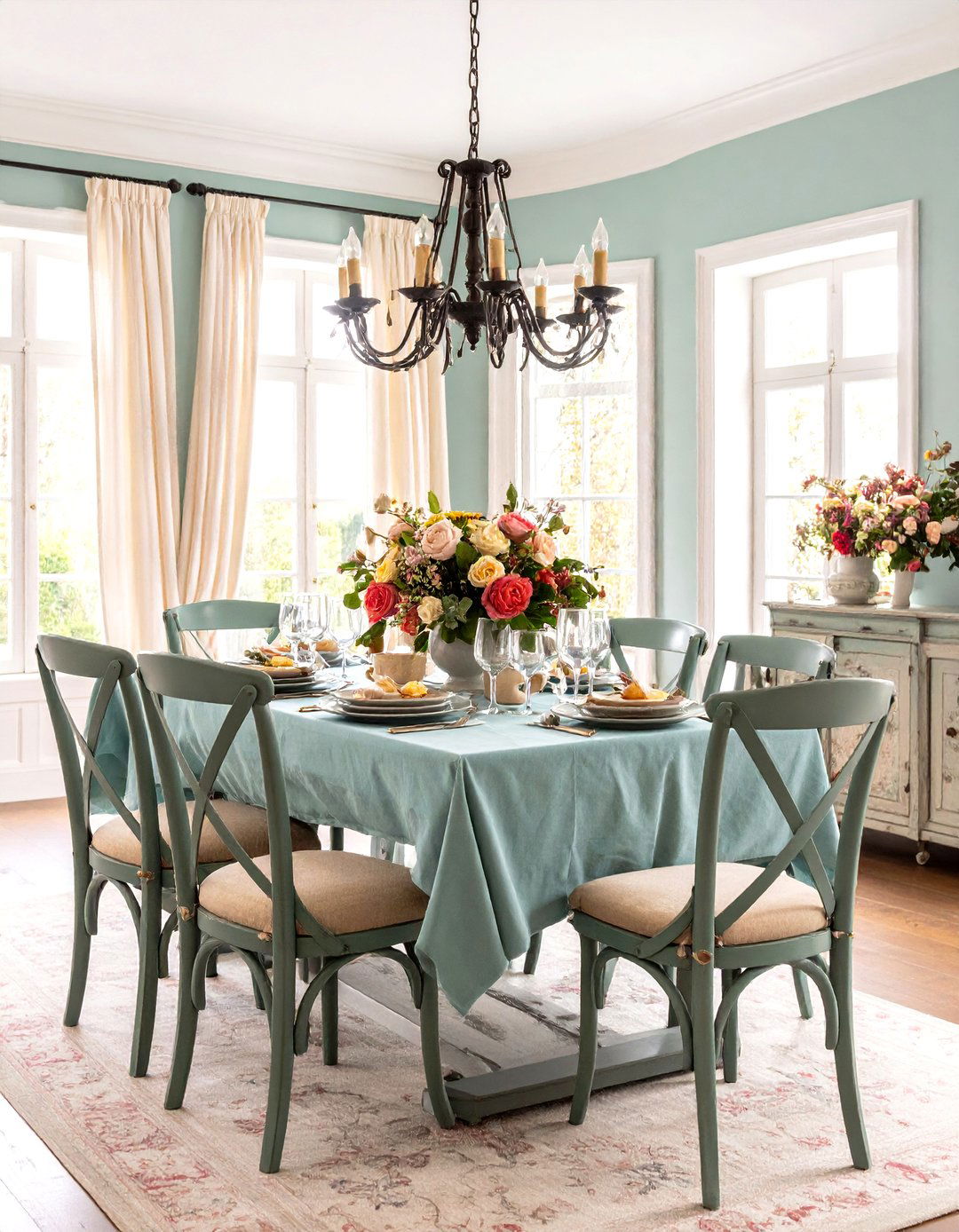 French Country Eclectic Dining Room - 24 Eclectic Dining Room Ideas