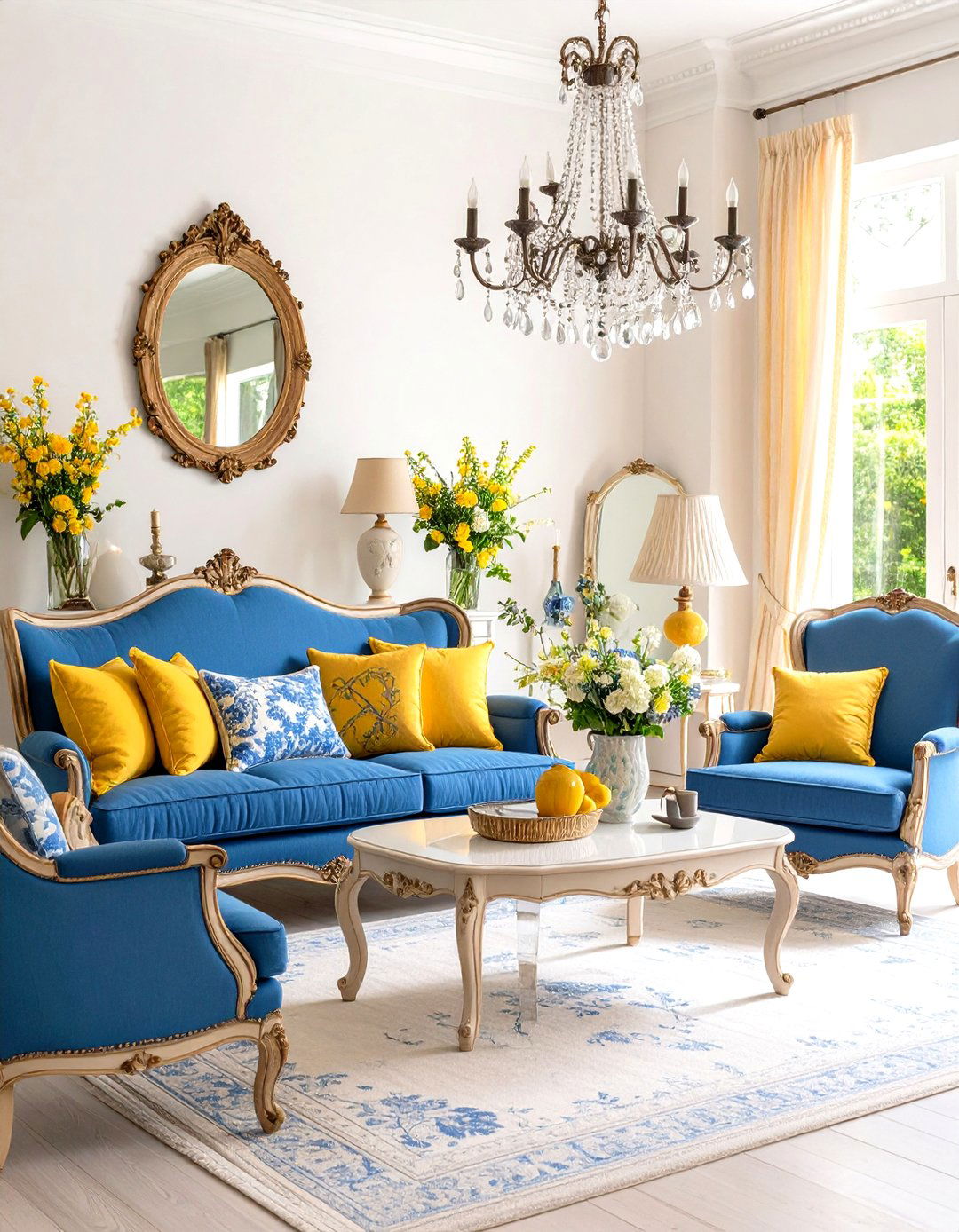 French Country Elegance - 24 Country Living Room Ideas
