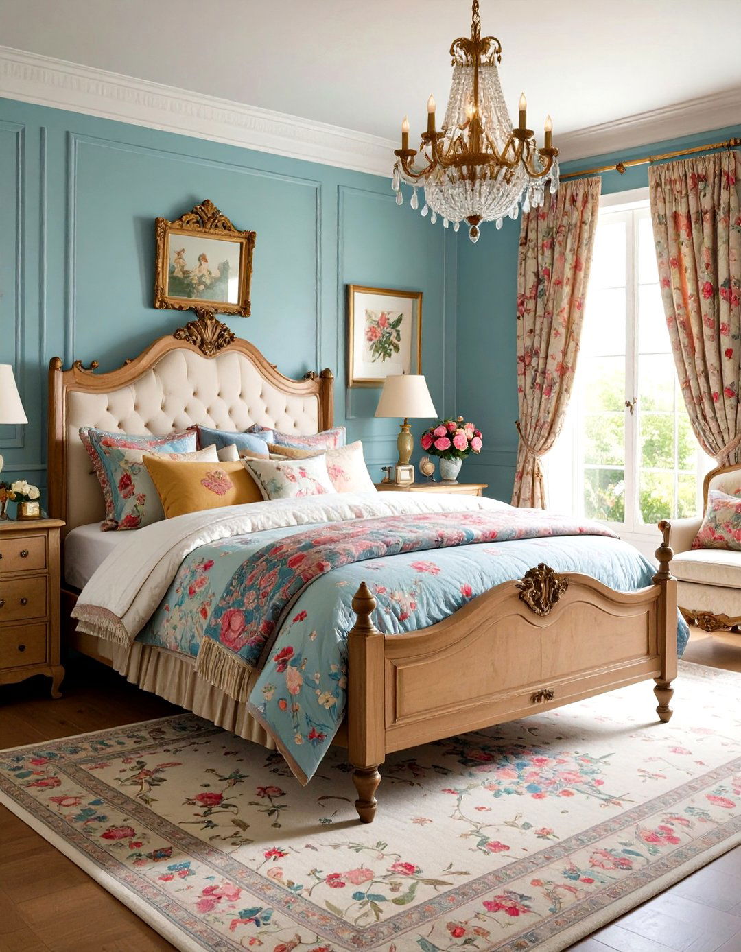 French Country Floral Romance - 24 Vintage Bedroom Ideas
