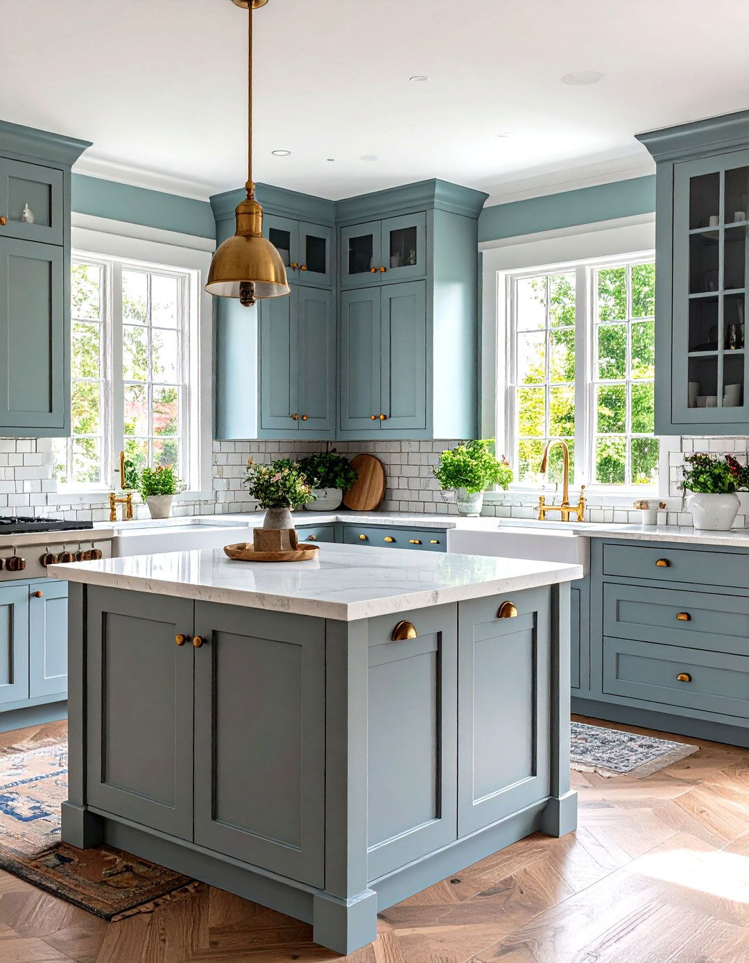 French Country Kitchen Style - 24 Grey and White Kitchen Designs