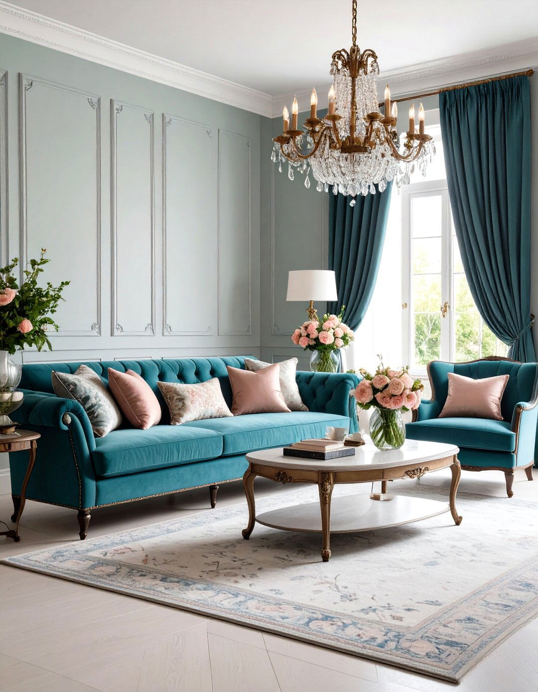 French Country Living Room with Wrought Iron Decorative Accents - 24 French Country Living Room Ideas