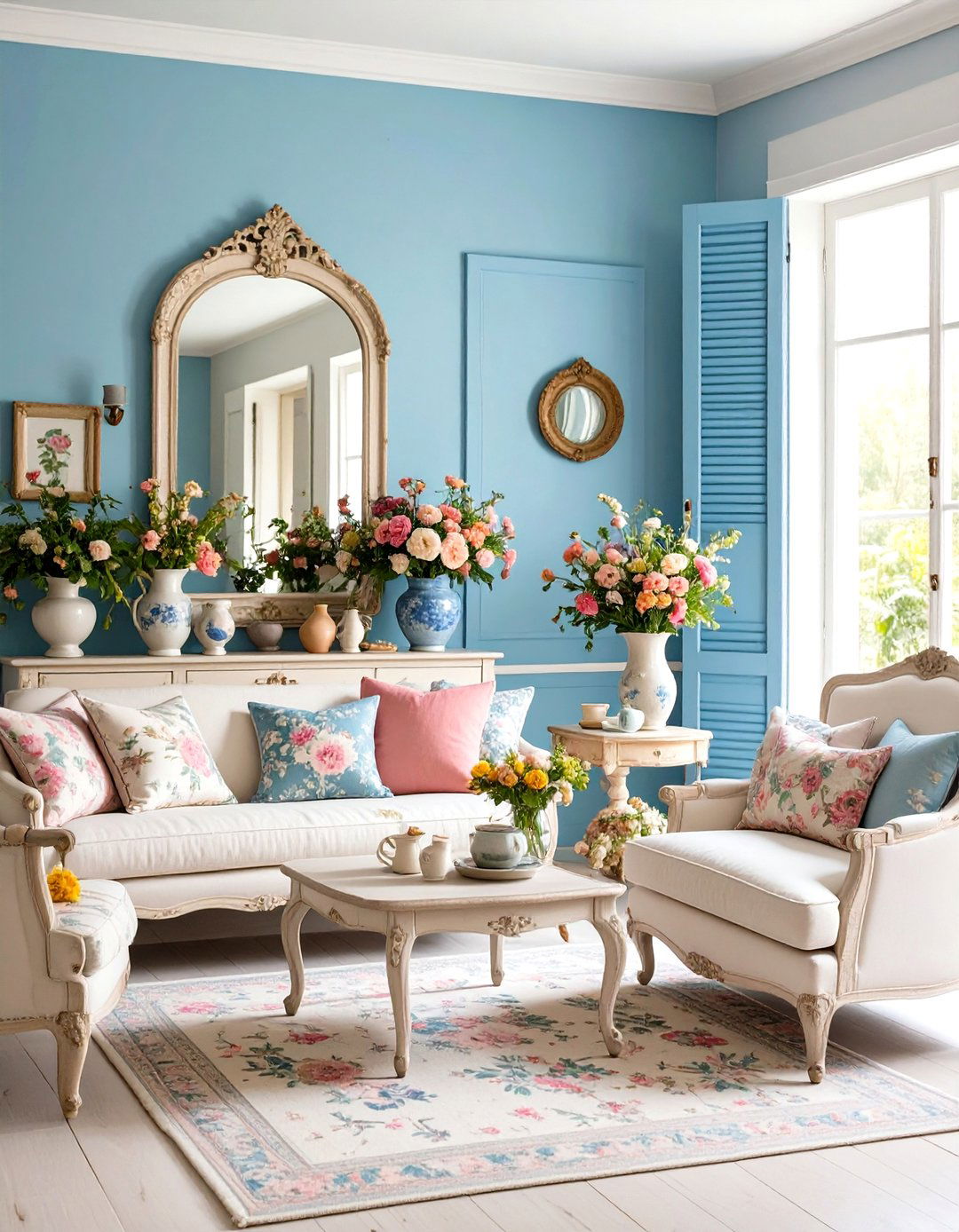 French Country Pastel Living Room - 24 Pastel Living Room Ideas